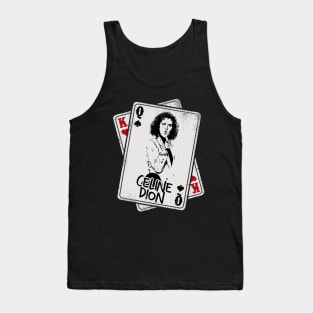 Retro Celine Dion 80s Card Style Tank Top